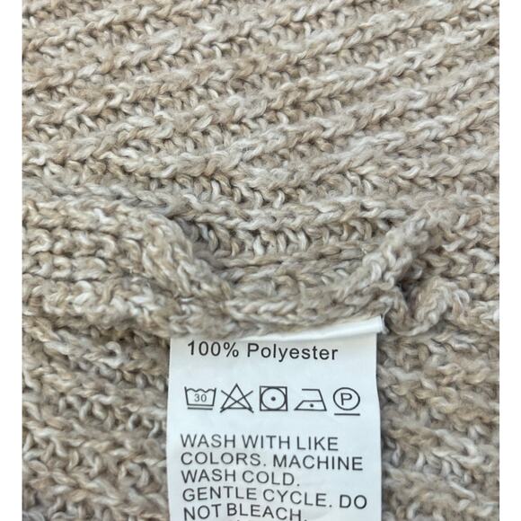 Kirundo Pullover Turtleneck Shawl Wrap Shrug Sweater Cape Cloak - Size Large - Picture 5 of 6